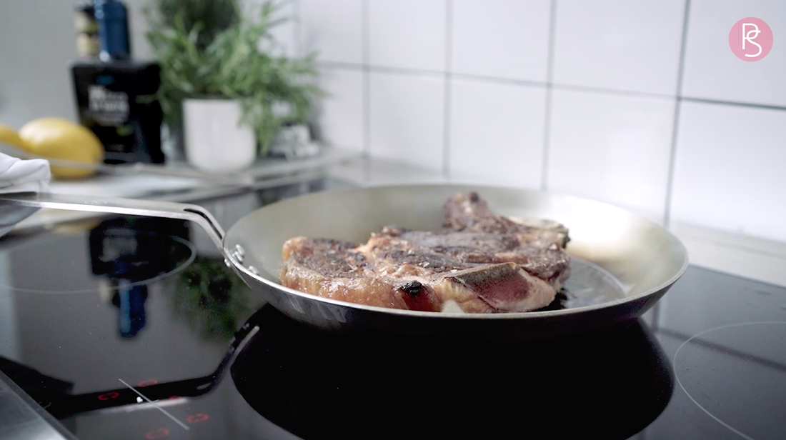 Frying pan in carbon steel 32cm Professional Secrets